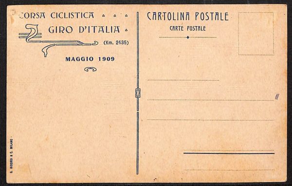 ad9843 - CARTOLINA  D' EPOCA ILLUSTRATA - Pneumatici Pirelli GIRO ITALIA - immagine 2