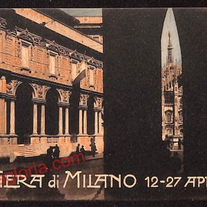 ag9169 - CARTOLINA D'EPOCA - Fiera di Milano - Palazzo della Ragione