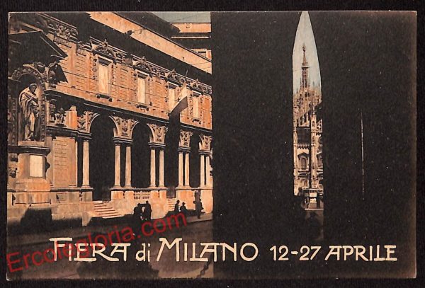 ag9169 - CARTOLINA D'EPOCA - Fiera di Milano - Palazzo della Ragione