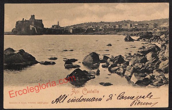 ae4833 - CARTOLINA D'EPOCA - Catania Provincia - Acicastello