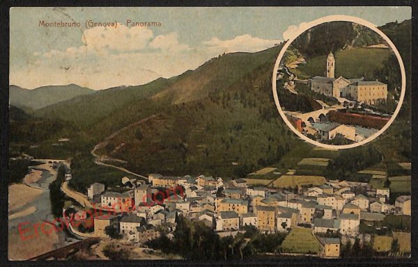 ag1286 - CARTOLINA D'EPOCA - Genova Provincia - Montebruno