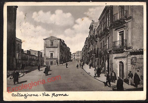 ae4845 - CARTOLINA D'EPOCA - Catania Provincia - Caltagirone  1941