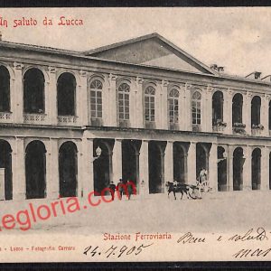 ag6193 - CARTOLINA D'EPOCA - Lucca Città - Stazione Ferroviaria  1905