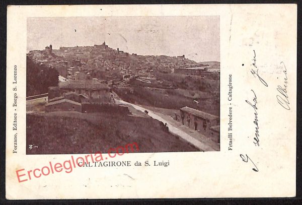 ae4848 - CARTOLINA D'EPOCA - Catania Provincia - Caltagirone  1902