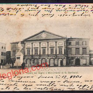 ag6200 - CARTOLINA D'EPOCA - Lucca Città - Teatro del Giglio  1901
