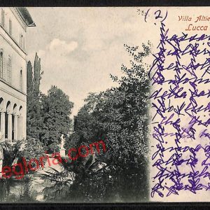 ag6201 - CARTOLINA D'EPOCA - Lucca Città - Villa Altieri  1902