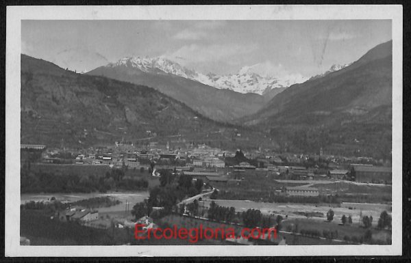 ad9845 - CARTOLINA  D'EPOCA - Aosta Città - Panorama