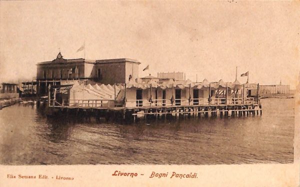 ac7443 - CARTOLINA D'EPOCA - Livorno Città - Bagni Pancaldi