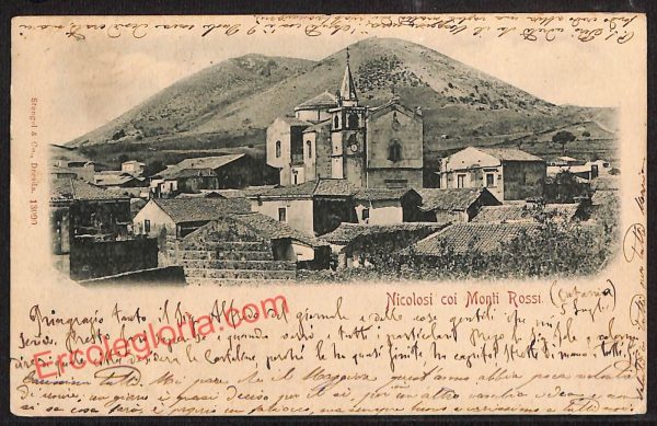 ae4868 - CARTOLINA D'EPOCA - Catania Provincia - Nicolosi  1899