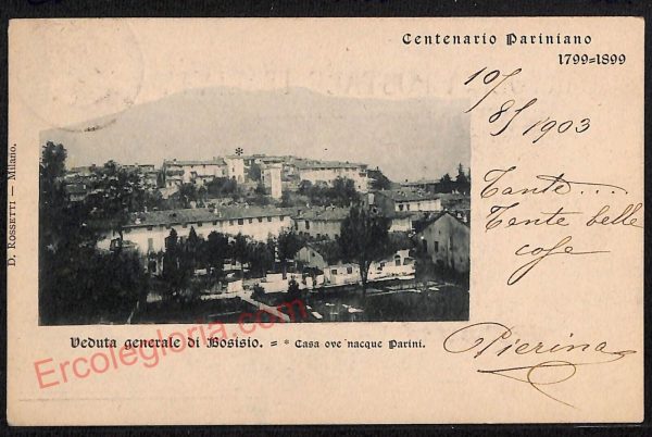 ae5218 - CARTOLINA D'EPOCA - Como Provincia - Bosisio  1903