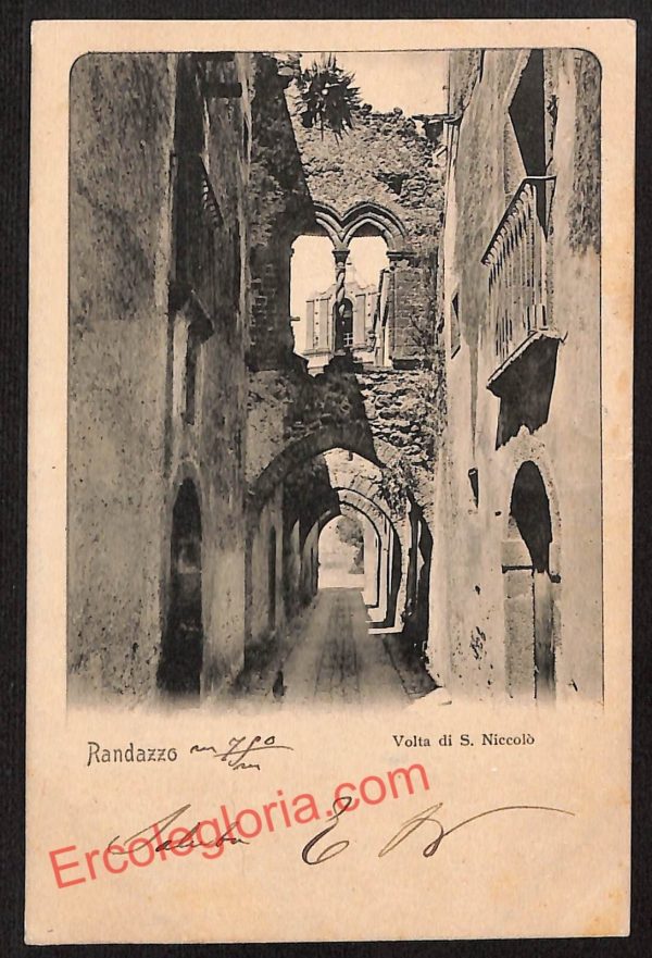 ae4874 - CARTOLINA D'EPOCA - Catania Provincia - Randazzo  1903