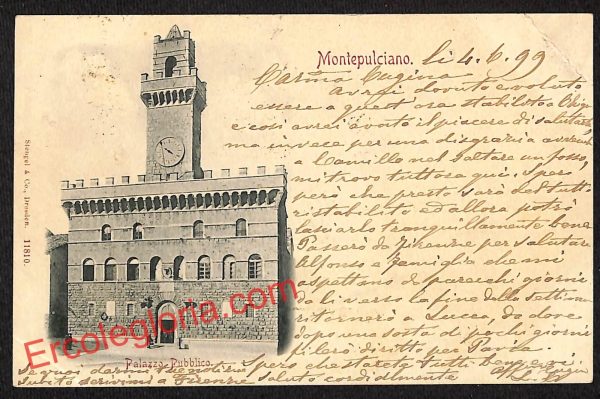 ai5623 - CARTOLINA D' EPOCA - Siena Provincia - Montepulciano