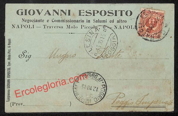 ah3668 - STORIA POSTALE - Napoli Città - Giovanni Esposito