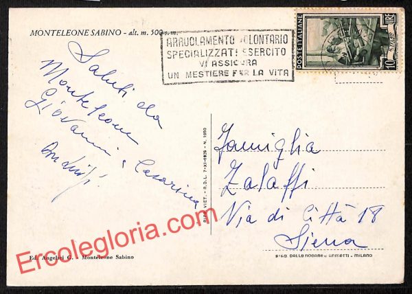 ai0934 - CARTOLINA D'EPOCA - Roma Città - Monteleone Sabino - immagine 2