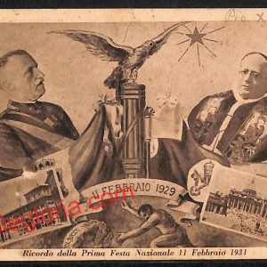 ai0940 - CARTOLINA D'EPOCA - Roma Città - Prima Festa Nazionale 11 Febbraio 1931