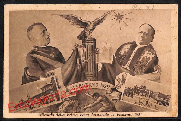 ai0940 - CARTOLINA D'EPOCA - Roma Città - Prima Festa Nazionale 11 Febbraio 1931