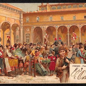 ae6631 - CARTOLINA D'EPOCA - Firenze Città - Piazza S. S. Annunziata