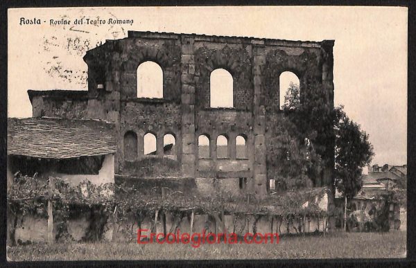 ad9861 - CARTOLINA  D'EPOCA - Aosta Città - Rovine del Teatro Romano