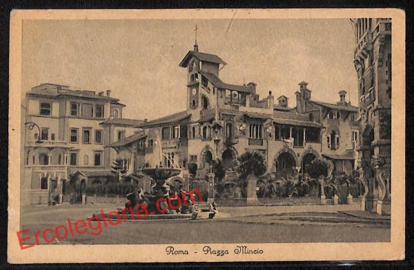 ai0941 - CARTOLINA D'EPOCA - Roma Città - Piazza Mincio