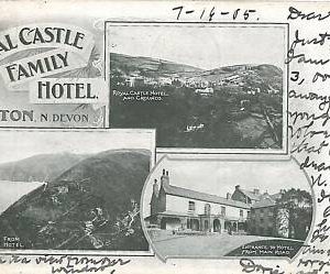 VINTAGE GB POSTCARD ENGLAND - DEVON: LYNTON - HOTEL