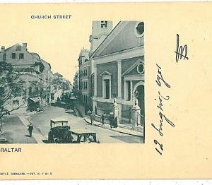 07940 - VINTAGE POSTCARD: GIBRALTAR - CHURCH TREET