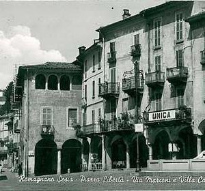27704   CARTOLINA d'Epoca NOVARA provincia : Romagnano Sesia 1957