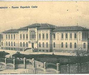 27565  CARTOLINA d'Epoca NOVARA provincia : Borgomanero 1915 - OSPEDALE