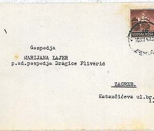 POSTAL HISTORY cover -  CROATIA 1943