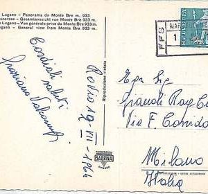 26773 - SWITZERLAND - POSTAL HISTORY COVER  - Stamp on CARD to ITALY 1964