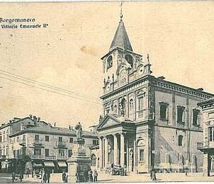 27568  CARTOLINA d'Epoca NOVARA provincia : Borgomanero 1915