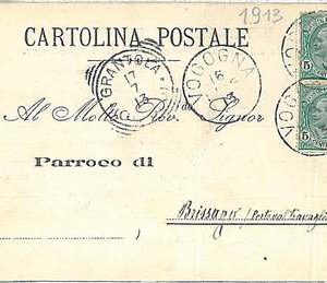 27719  ITALIA REGNO: CARTOLINA d'Epoca VERBANIA provincia ANNULLO : Vogogna 1913