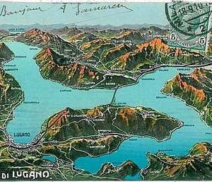CARTOLINA d'Epoca - VARESE : LAGO DI LUGANO