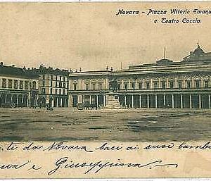 27465 CARTOLINA d'Epoca - NOVARA Città - TEATRO COCCIA