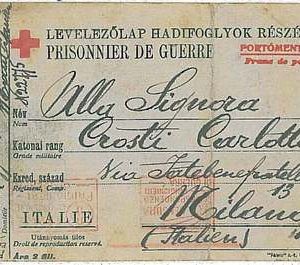 21054   POSTA MILITARE: Prigioniero  ITALIANO a MATHAUSEN 1907