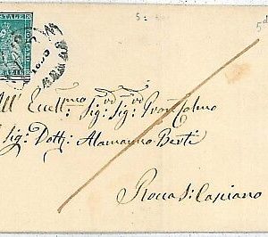 13419  ANTICHI STATI - TOSCANA: Sassone 5 su BUSTA