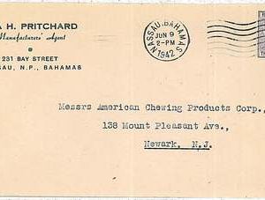 POSTAL HISTORY -  BAHAMAS : COVER to USA 1942