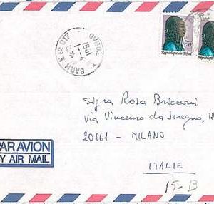 POSTAL HISTORY  CHAD : AIRMAIL COVER to ITALY 1991 - RARE!