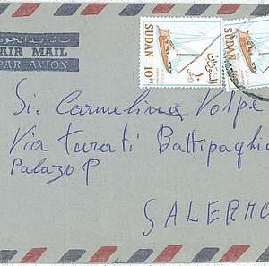27453 - SDAN - POSTAL HISTORY -   AIRMAIL COVER to ITALY  - Boats