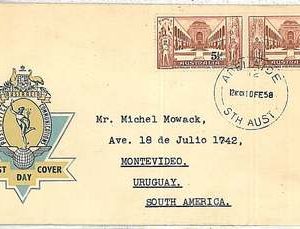POSTAL HISTORY -  AUSTRALIA : FDC COVER  1938 - CANBERRA WAR MEMORIAL