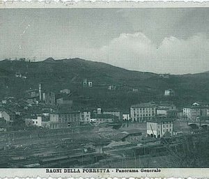CARTOLINA d'Epoca - BOLOGNA - BAGNI DELLA PORRETTA 1915