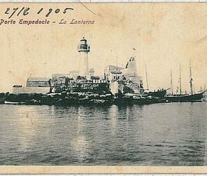 CARTOLINA d'Epoca AGRIGENTO provincia : PORTO EMPEDOCLE 1905