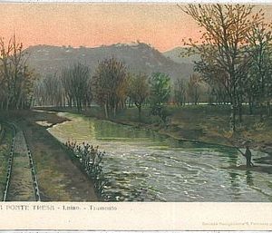 26615  CARTOLINA d'Epoca -  PONTE TRESA PONTETRESA - FERROVIA - ILLUSTRATA
