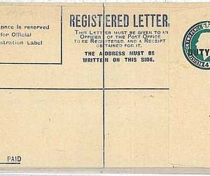 BECHUANALAND PROTECTORATE  : REGISTERED LETTER - POSTAL STATIONERY - RARE!