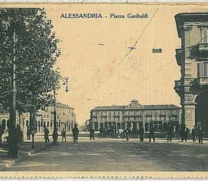 CARTOLINA d'Epoca - ALESSANDRIA Città - PIAZZA GARIBALDI