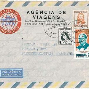 21251 - BRAZIL - Postal History - AIRMAIL  COVER to GERMANY 1970
