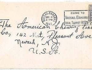 POSTAL HISTORY -  BAHAMAS : COVER to USA 1941
