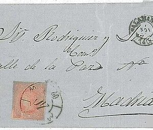 21151  - SPAIN - POSTAL HISTORY - Edifil # 64 on COVER: MATASELLO SALAMANCA 1864