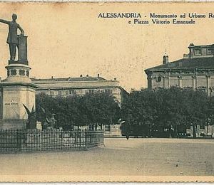 CARTOLINA d'Epoca - ALESSANDRIA Città - PIAZZA V EMANUELE