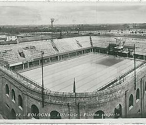 27900  CARTOLINA d'Epoca BOLOGNA  - LITORALE: PISCINA COPERTA 1933