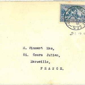 POSTAL HISTORY -  AUSTRALIA : COVER  to FRANCE from Caulfield, Victoria 1936